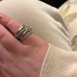 Spinelli inspired sliver ring size 7
